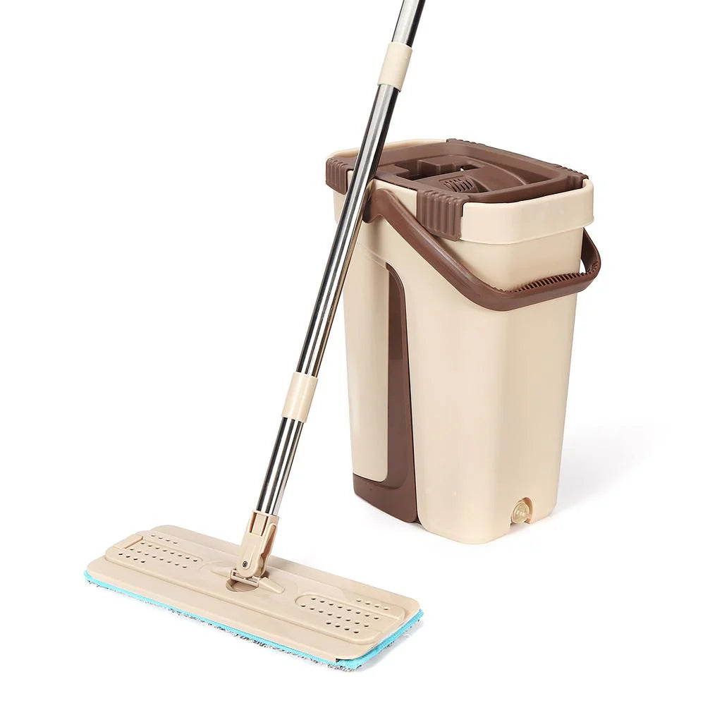 Long Handle Mop with Squeeze Bucket