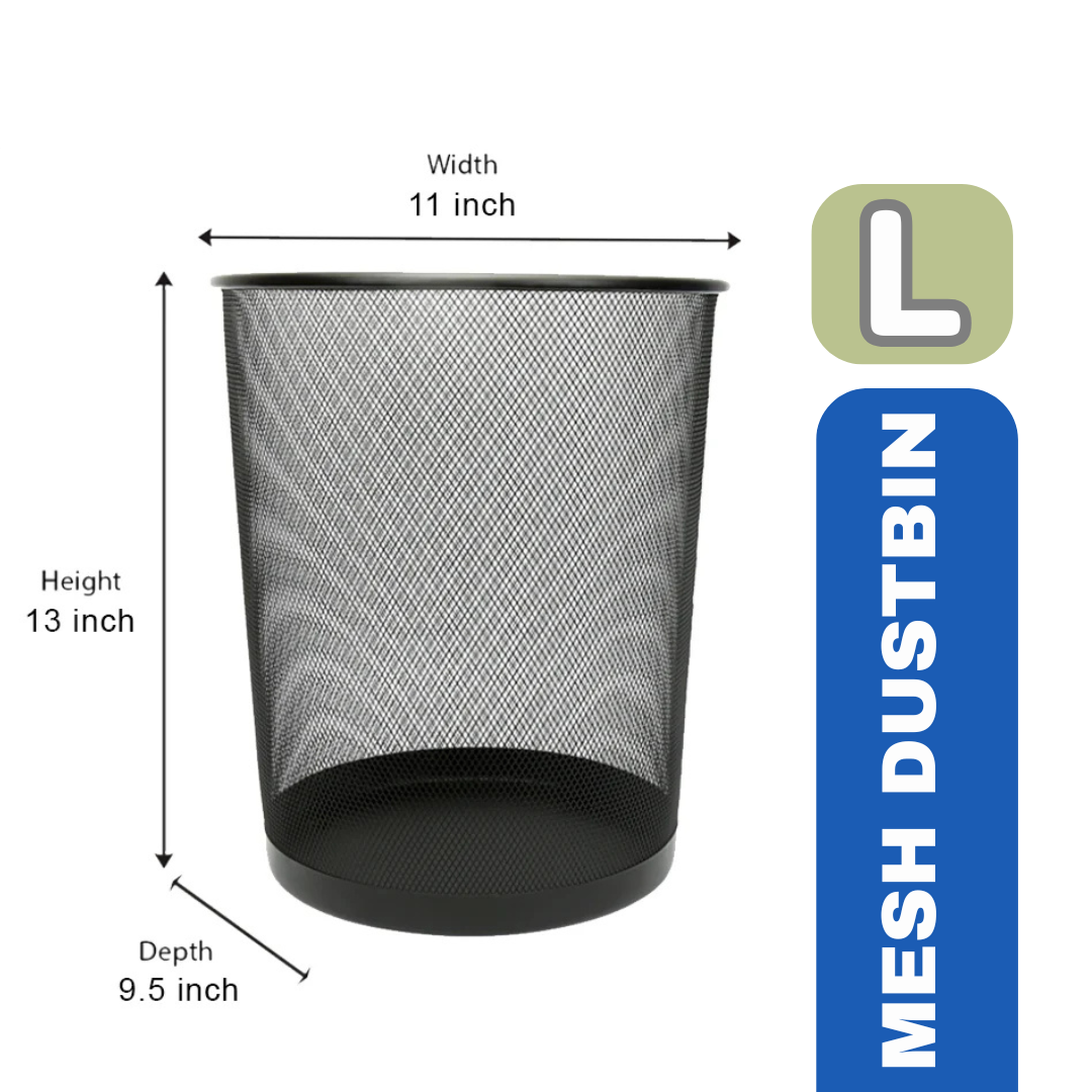 Metal Mesh Dustbin – Small, Medium, Large