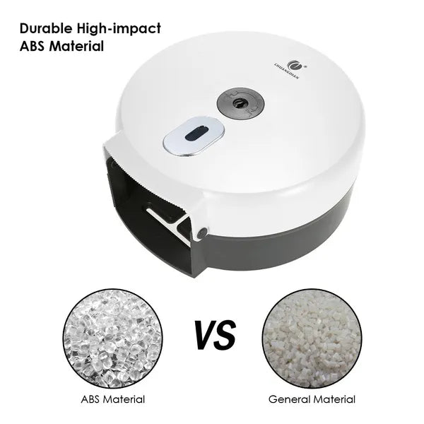 Round Wall-Mounted Tissue Dispenser – Stylish Bathroom Paper Roll Holder