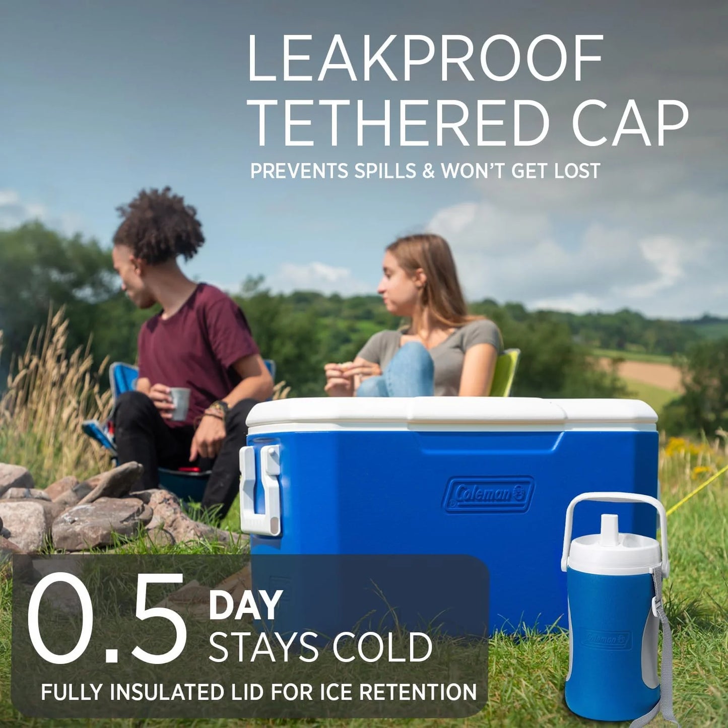 Coleman Performance Jug Thermos Bottle 1.8L Blue