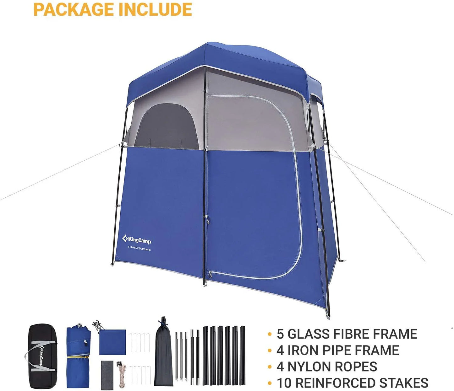 KingCamp Double Shower Tent