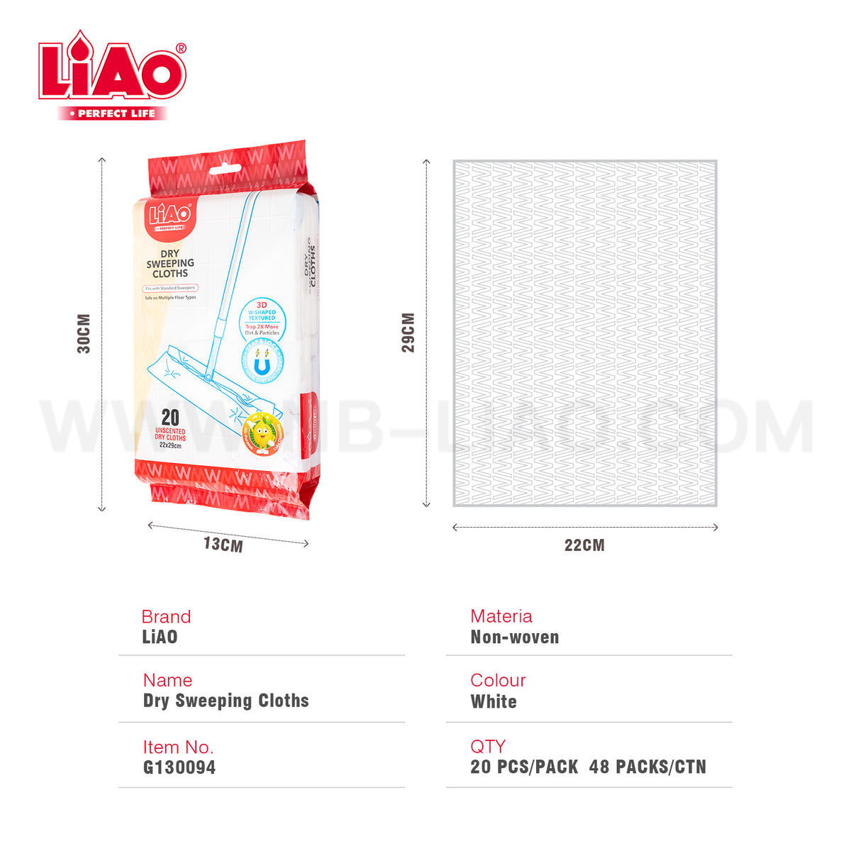 LIAO Dry Sweeping Cloths G130094