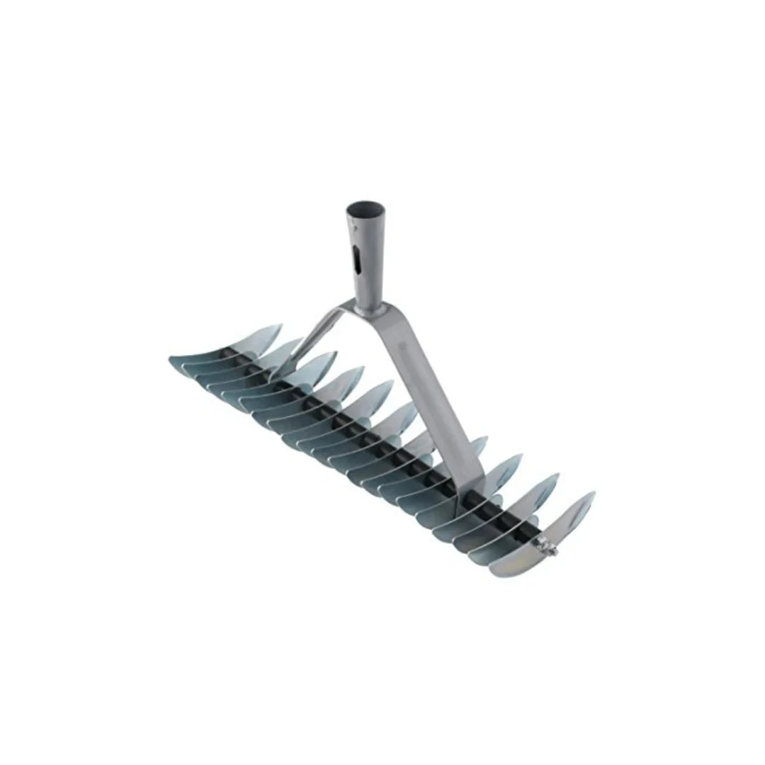 Two Way Knife Rake With Wooden handle