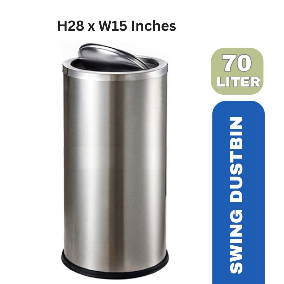 Stainless Steel Swing Bin – 50L & 70L