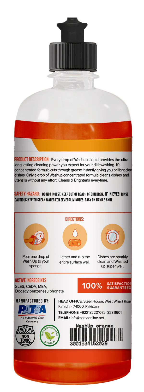Washup - Citrus - Concentrated Dishwashing Liquid - GloFlo