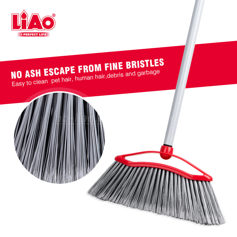 LIAO Broom & Dustpan Set C130019 – 75cm Metal Handle with Comb Teeth