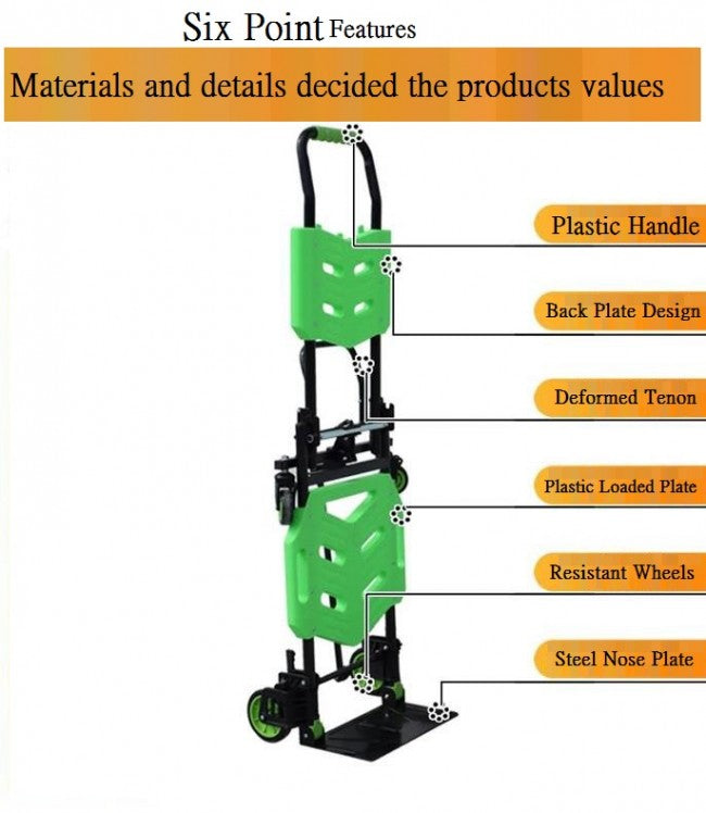 2 in 1 Foldable Hand Truck (H-0048)