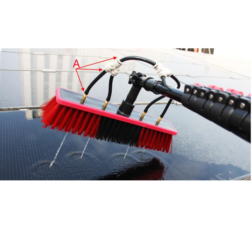 ZHENDA - Solar Panel & Glass Cleaning Brush With Water Supply - 4.6M / 7M