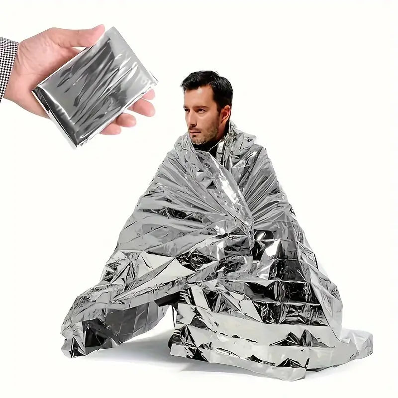 Emergency Outdoor Thermal Blanket – Reusable, Waterproof, Insulated for Camping