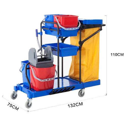 Multi-Function Janitorial Cleaning Trolley