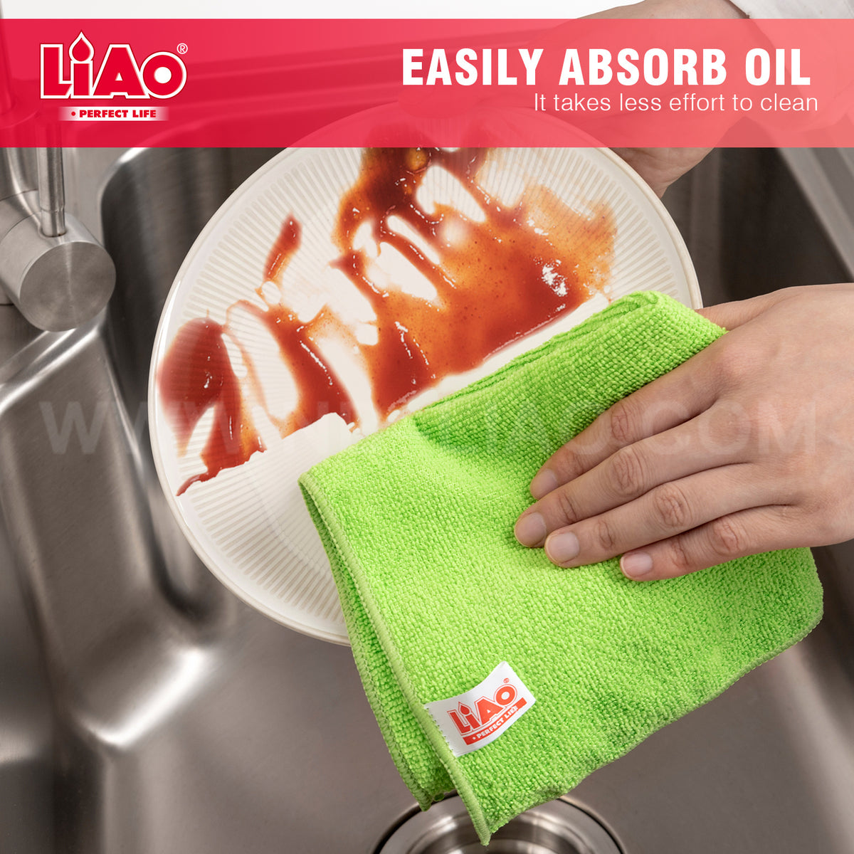 LIAO Microfiber Cloths 4 Pcs G130104