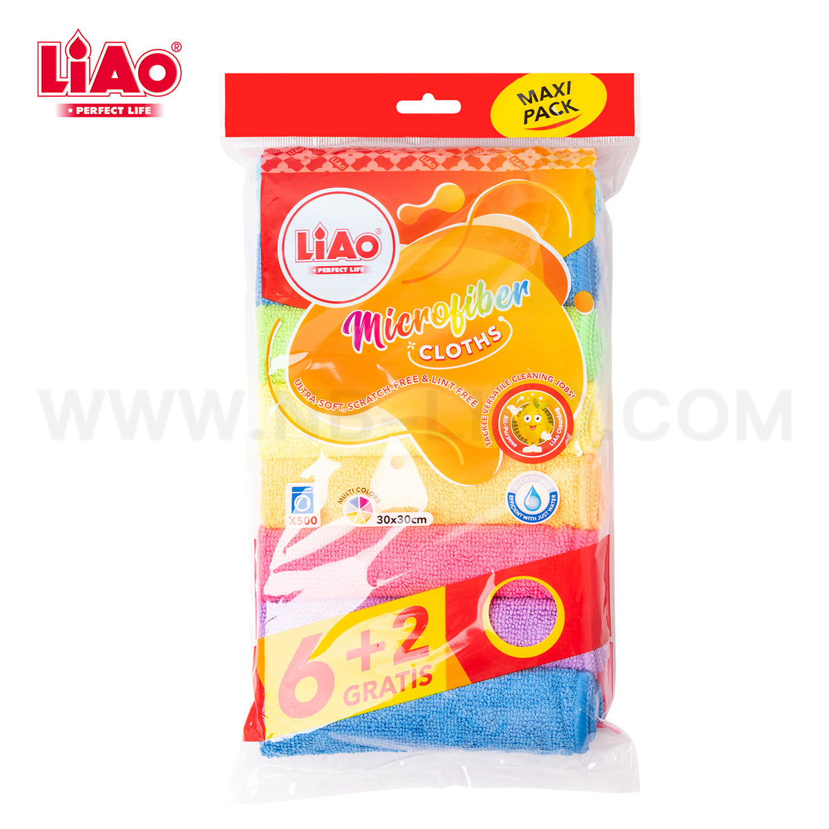 LIAO Microfiber Cloths 8 Pcs G130105