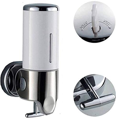 Wall-Mounted Stainless Steel Soap Dispenser – 500ml Refillable Liquid Soap & Sanitizer Dispenser
