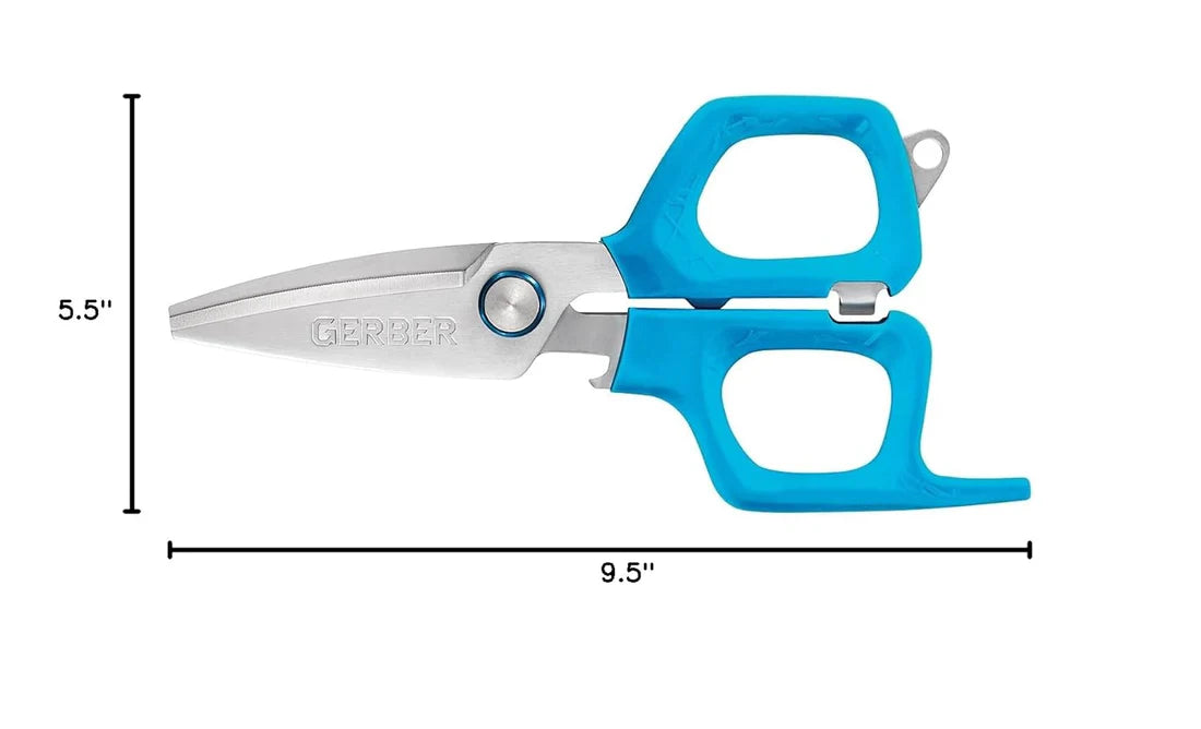 Gerber Neat Freak Salt Fishing Scissors – Ergonomic, Blunt Tip with Split Shot Crimper