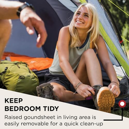 Coleman Darwin 3+ Compact Waterproof 3-Person Dome Tent for Camping and Hiking