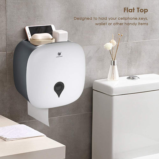 Wall Mounted Tissue Dispenser with Soap Holder
