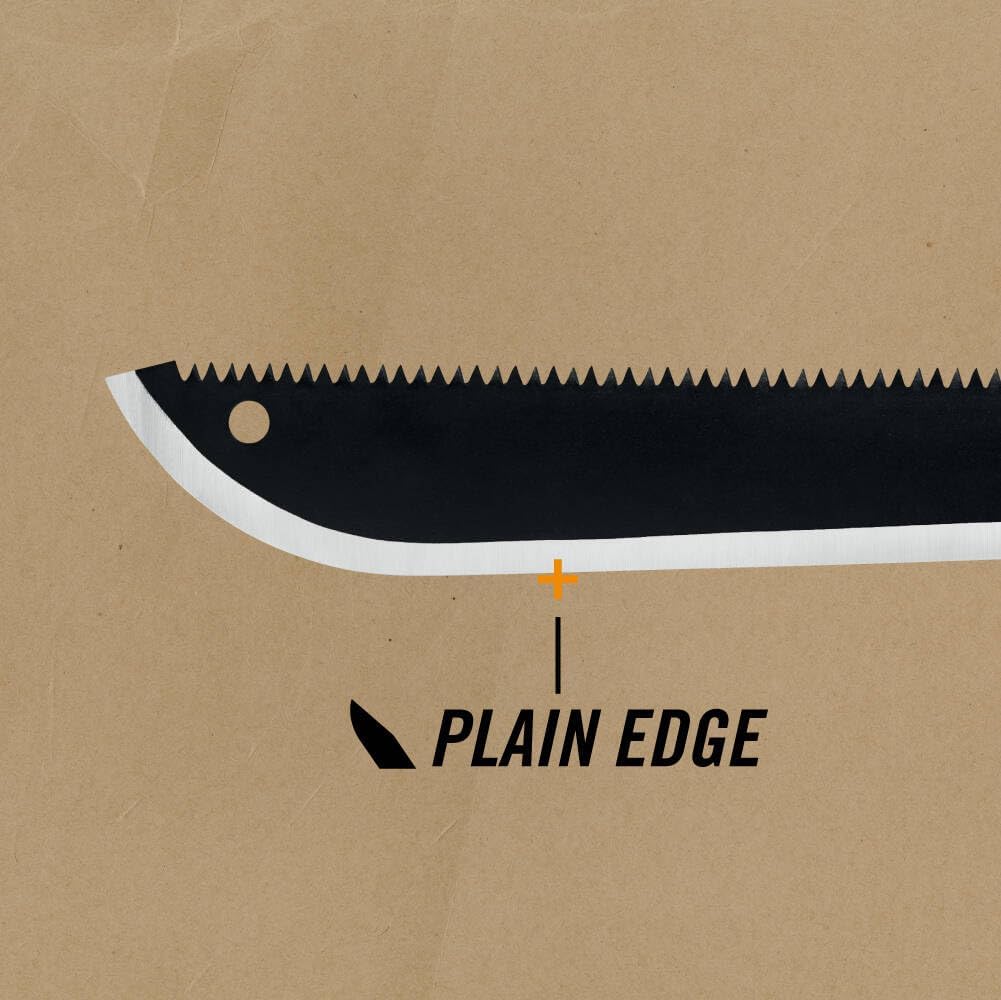 GERBER Gator Machete - Black w/ Nylon Sheath