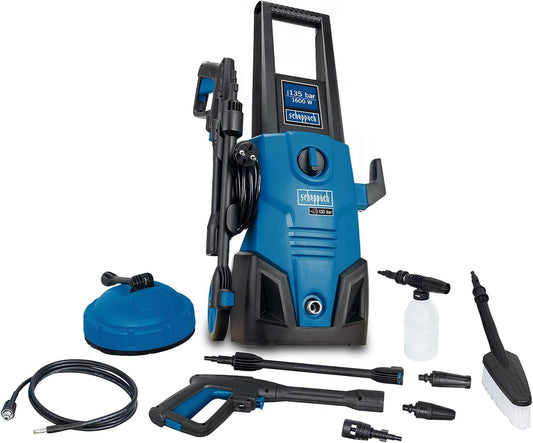 SCHEPPACH Pressure Washer – 1600W | 135 Bar