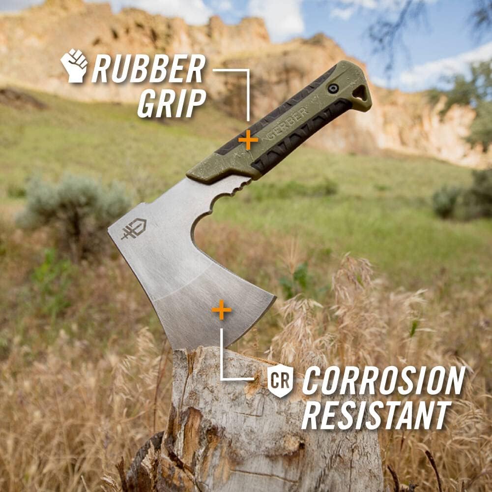 Gerber Pack Hatchet 3.5" Full Tang Steel Blade – Survival & Camping Axe