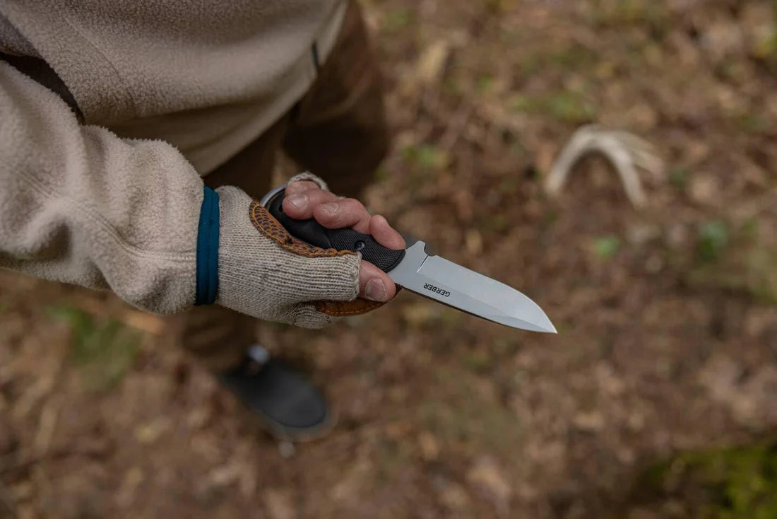 Gerber Freeman Guide Fixed Blade Knife – Drop Point, Fine Edge with Sheath for Hunting & Outdoors