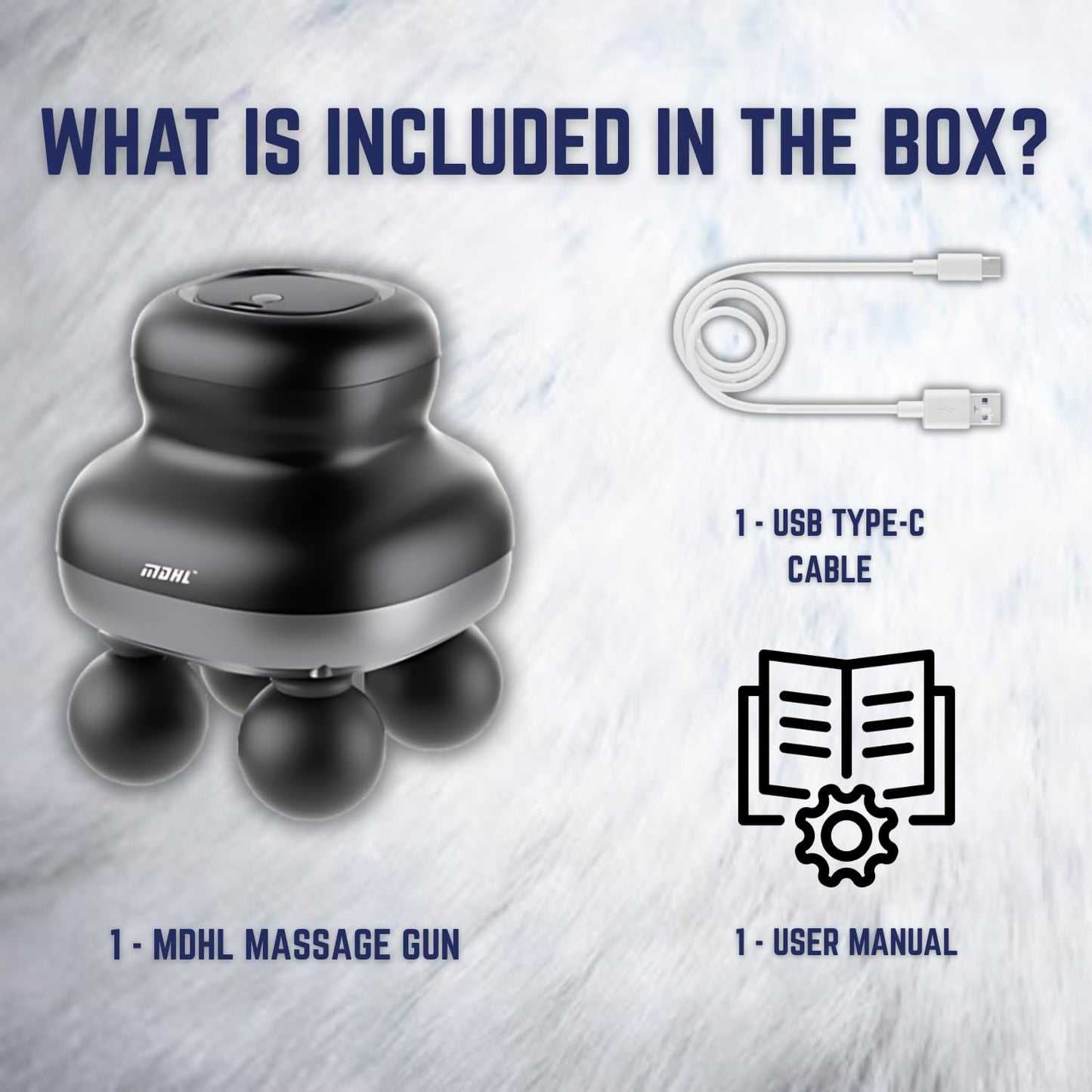 MDHL Four Headed Massager - MD-XY-19