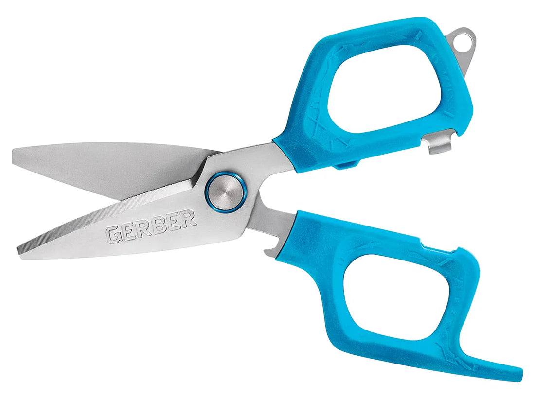 Gerber Neat Freak Salt Fishing Scissors – Ergonomic, Blunt Tip with Split Shot Crimper