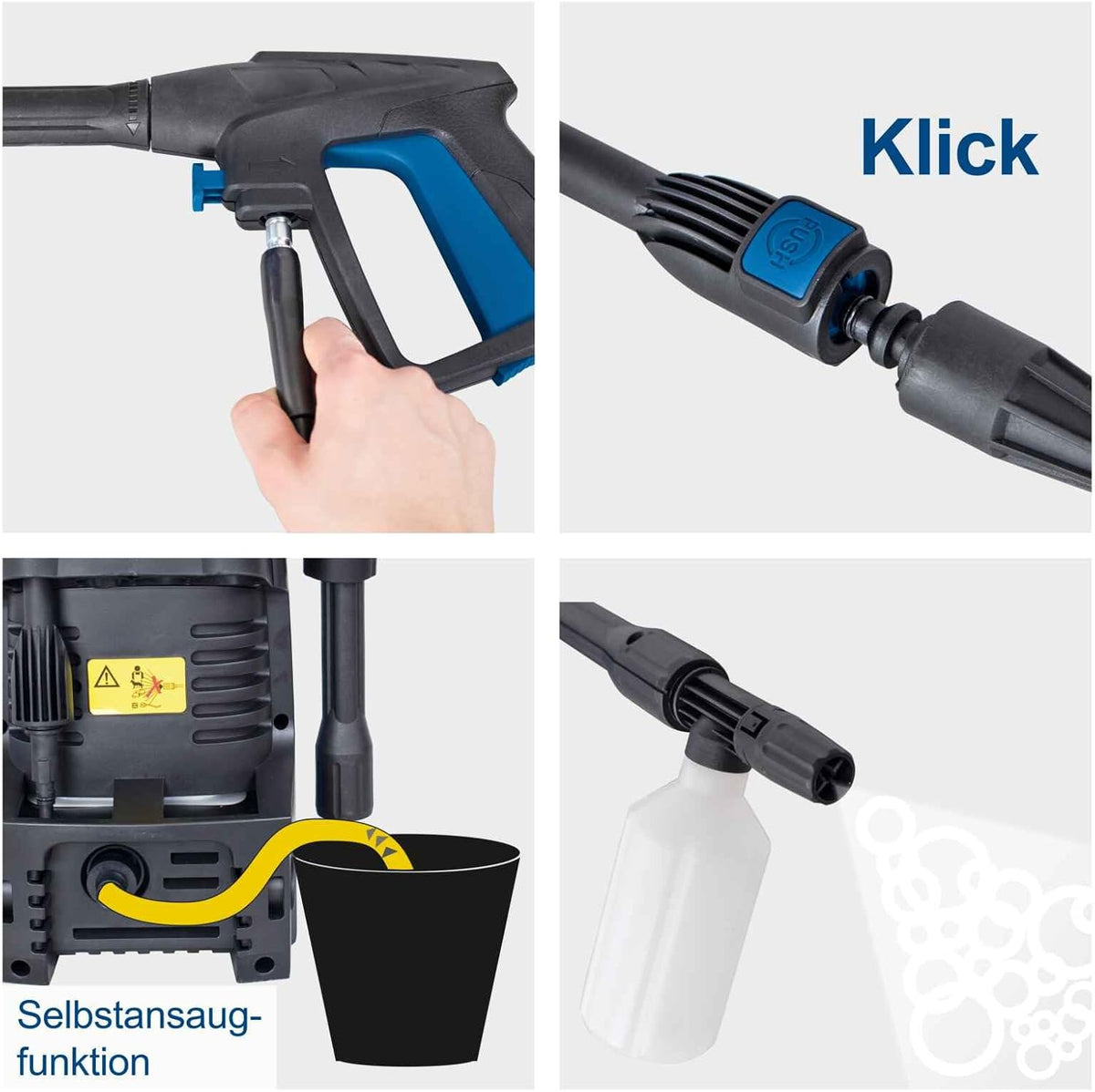 SCHEPPACH Pressure Washer – 1600W | 135 Bar