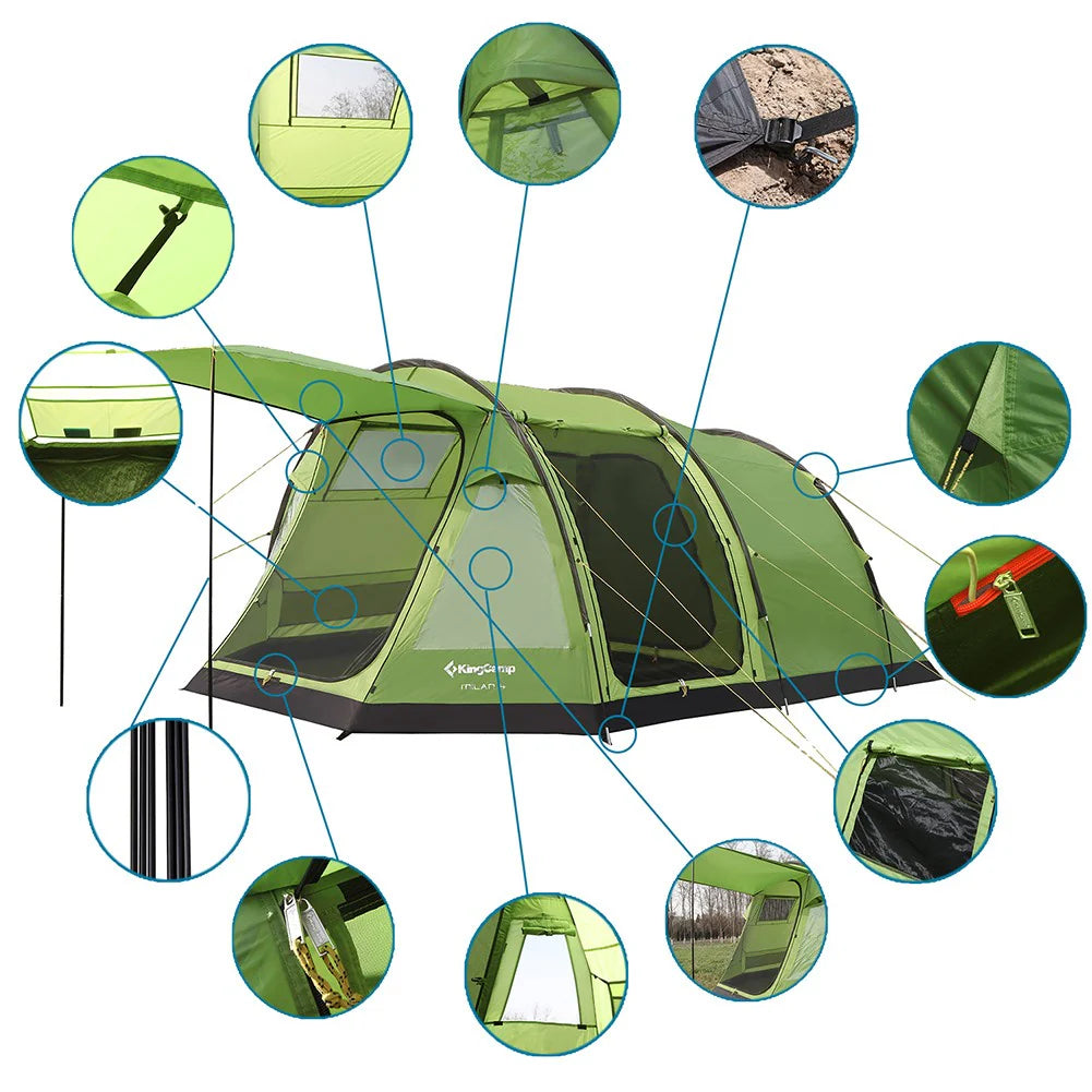 KingCamp Milan 5-Person Tent