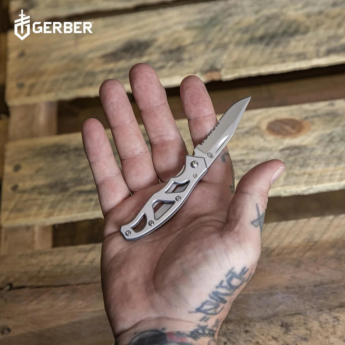 Gerber Paraframe Mini 2.2" EDC Folding Knife – Fine Edge Stainless Steel with Safety Lock