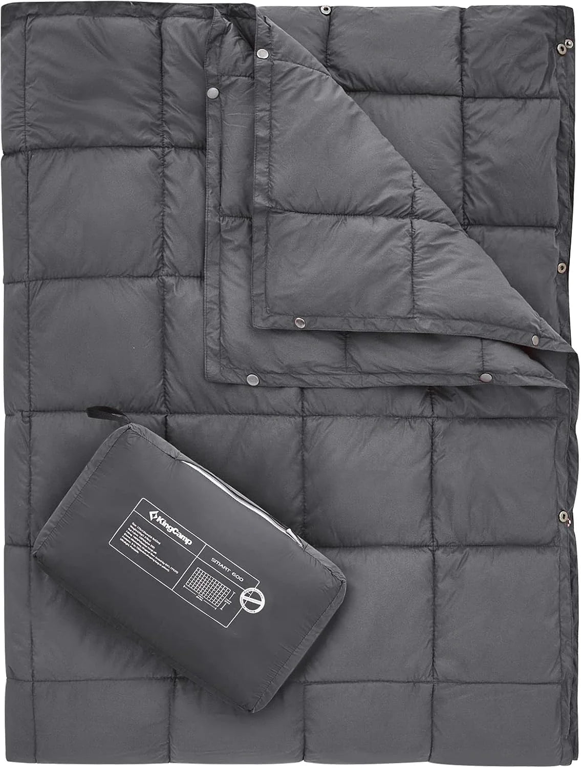 KingCamp Ultralight Packable Camping Blanket – Wearable, Weatherproof, and Warm