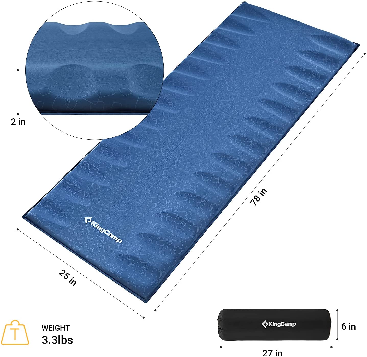 Kingcamp 3D Self Inflating Sleeping Pad