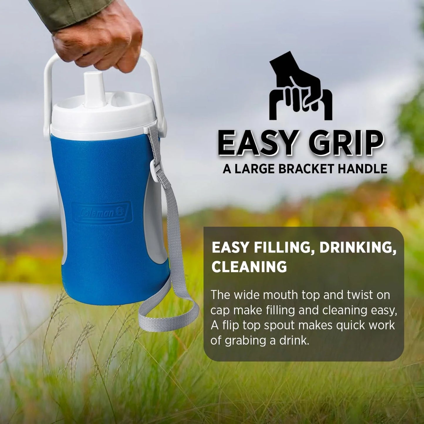 Coleman Performance Jug Thermos Bottle 1.8L Blue