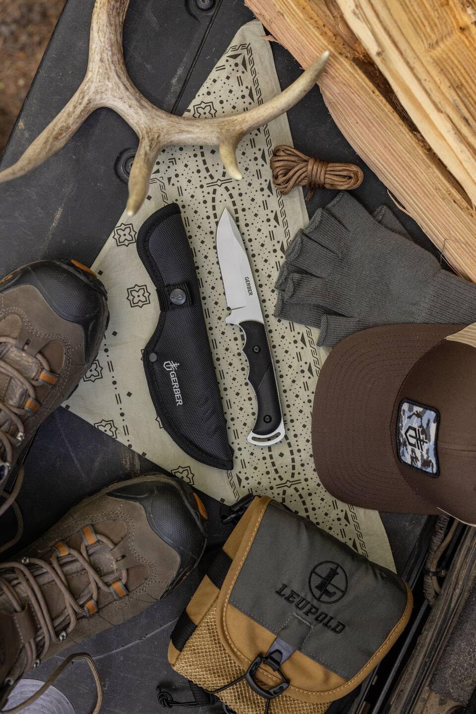 Gerber Freeman Guide Fixed Blade Knife – Drop Point, Fine Edge with Sheath for Hunting & Outdoors