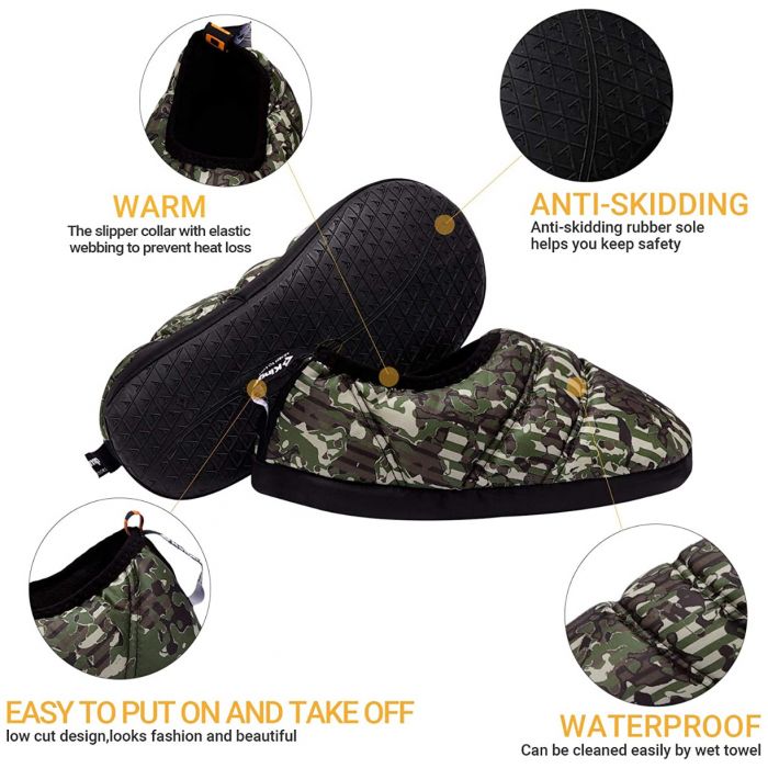 KingCamp Warm Camping Slippers (S, M, L, XL)