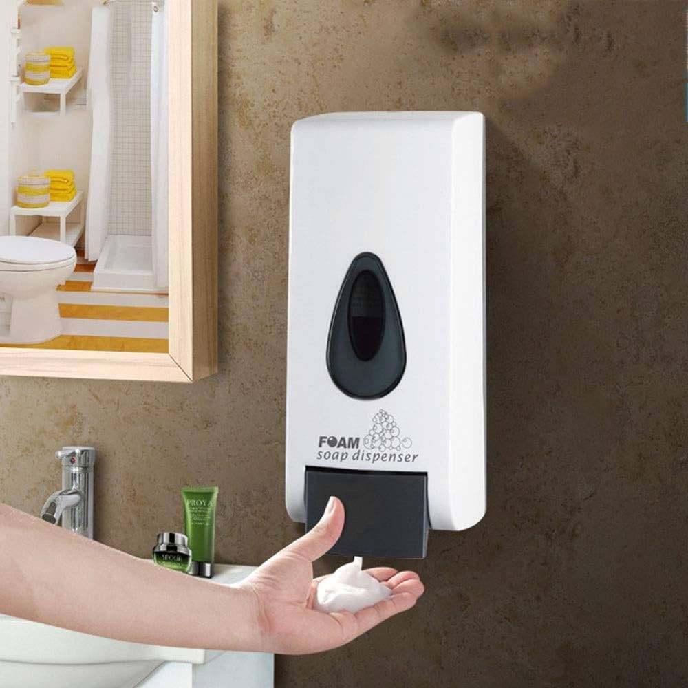 Push Button Wall-Mounted Dispenser – Refillable Liquid Soap, Sanitizer & Lotion Holder
