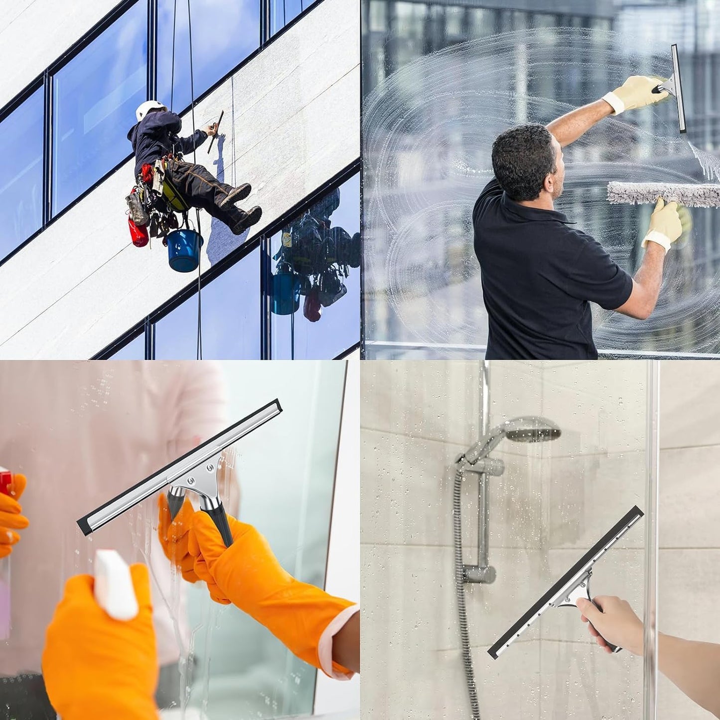 Window & Glass Panel Squeegee - TPU - 25mm, 35mm, 40mm & 45mm