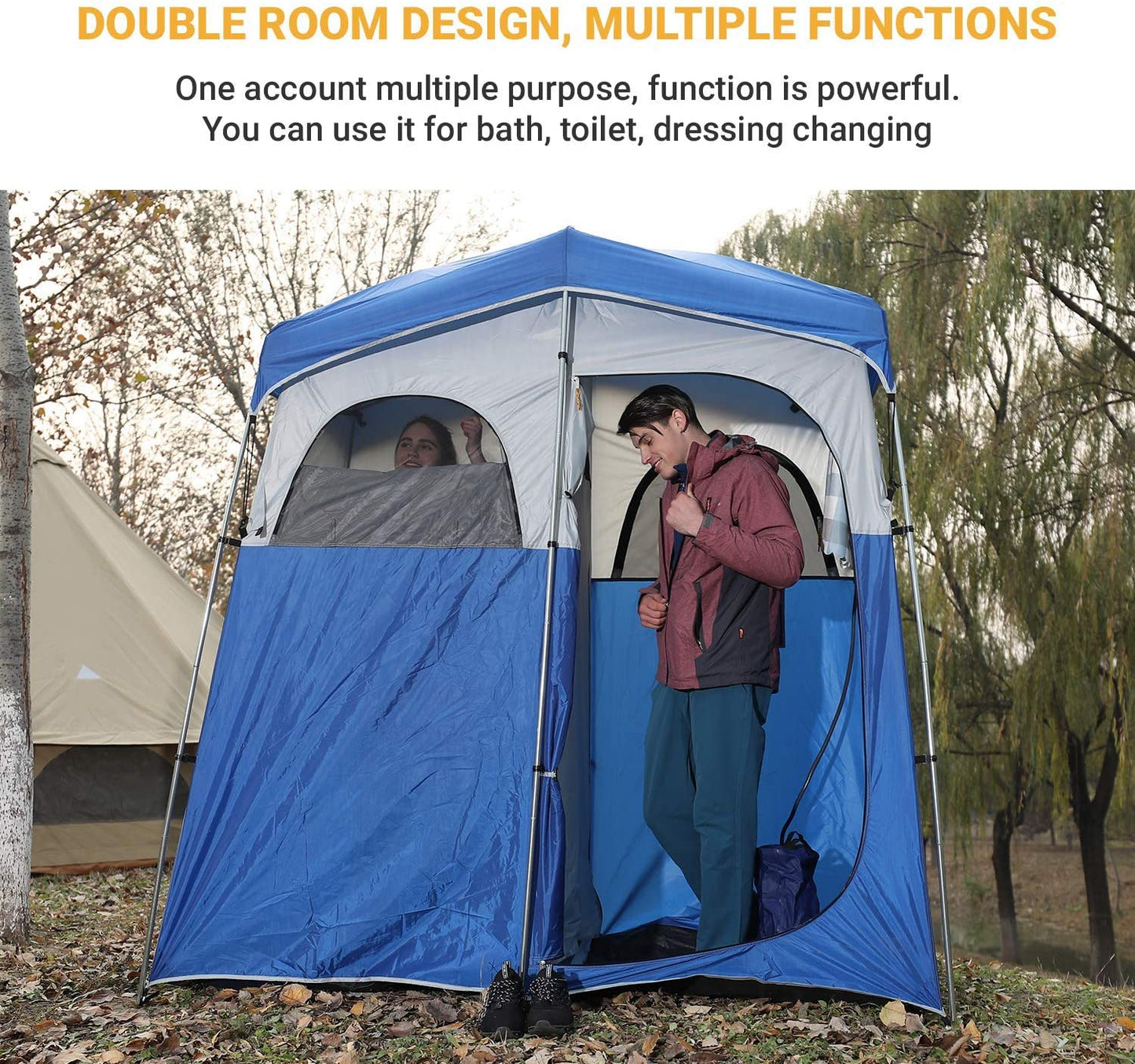 KingCamp Double Shower Tent