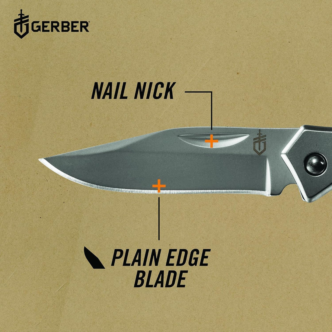 Gerber Paraframe Mini 2.2" EDC Folding Knife – Fine Edge Stainless Steel with Safety Lock