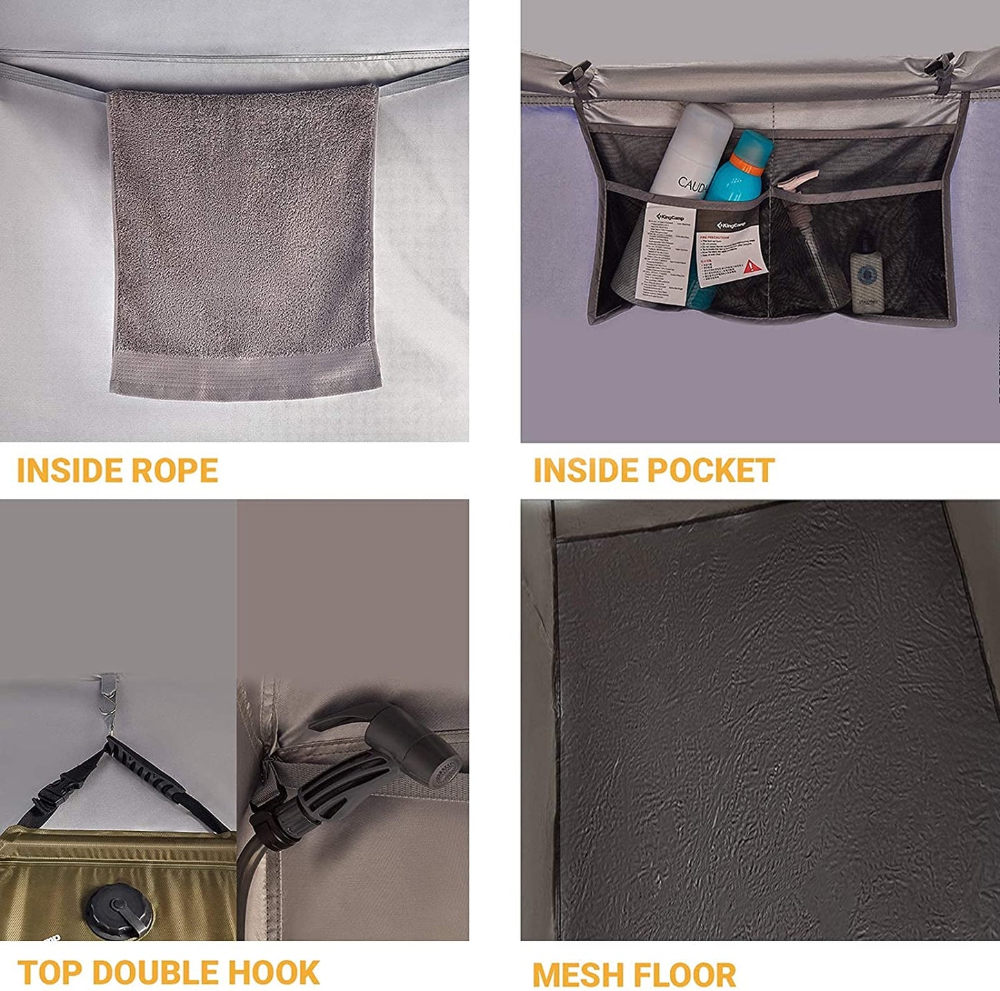 KingCamp Double Shower Tent