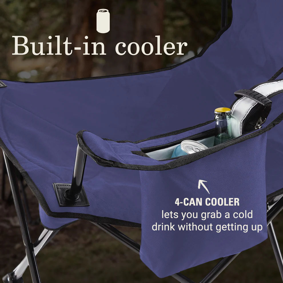 Coleman Quad Camping Chair With Built-In 4-Can Cooler