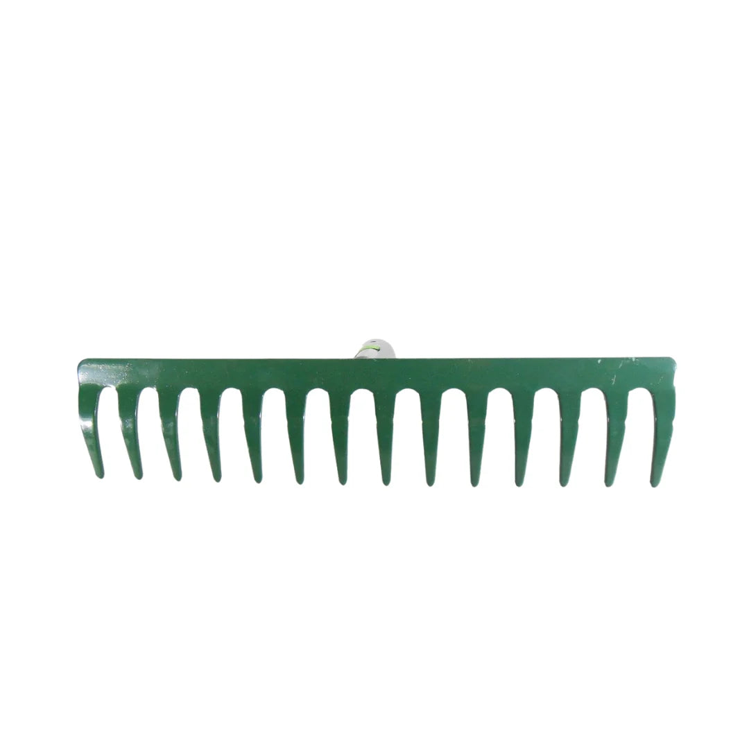 Rake Metal 14-Teeth Green – Tiller & Rowe