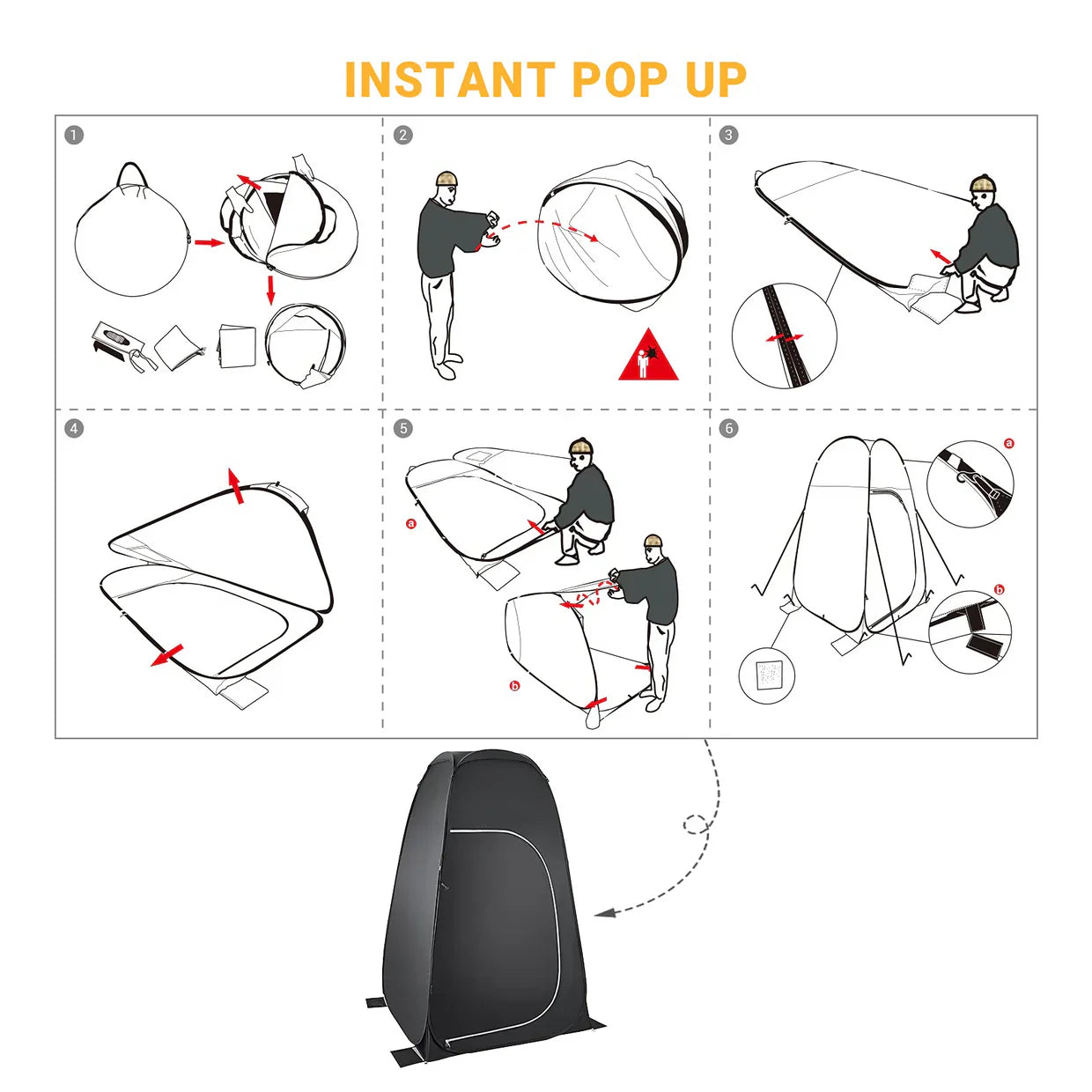 KingCamp Changing Tent Convenience