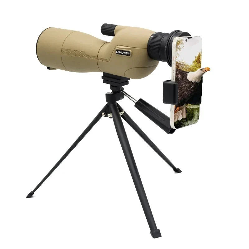 LANDVIEW 25-75x60 Spotting Scope With Mobile Stand & Tripod