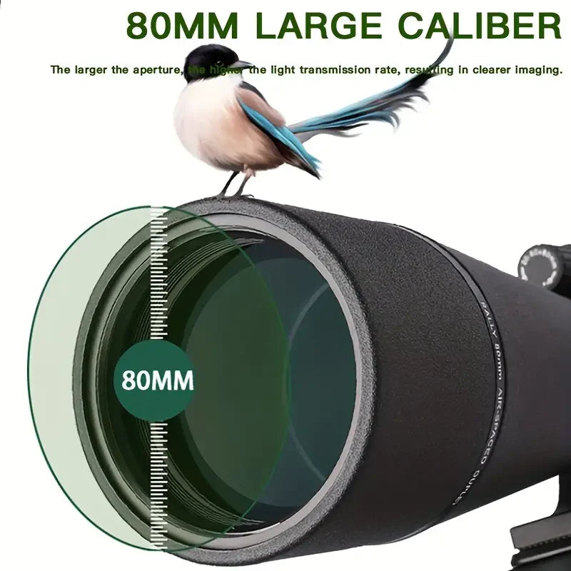 Landview 25-75X80 Zoom Spotting Scope For Outdoor Bird Watching