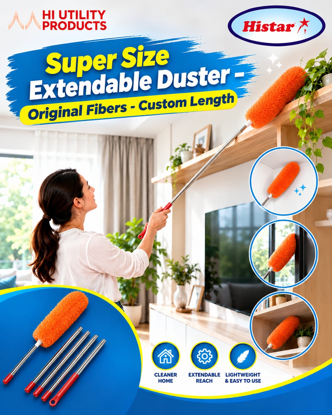 Super Size Extendable Duster – Original Fibers - Custom Length