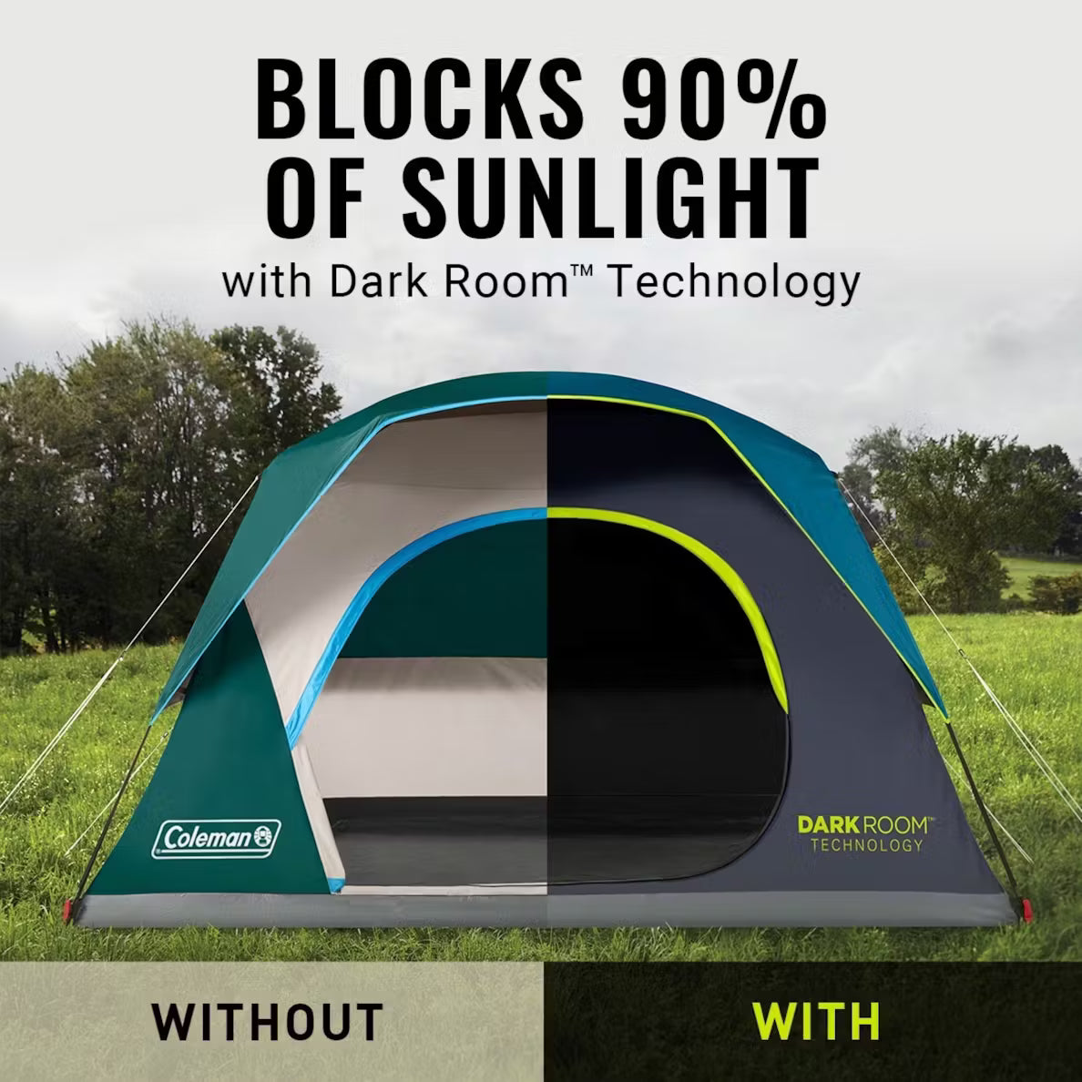 Coleman 6-Person Dark Room™ Skydome™ Camping Tent