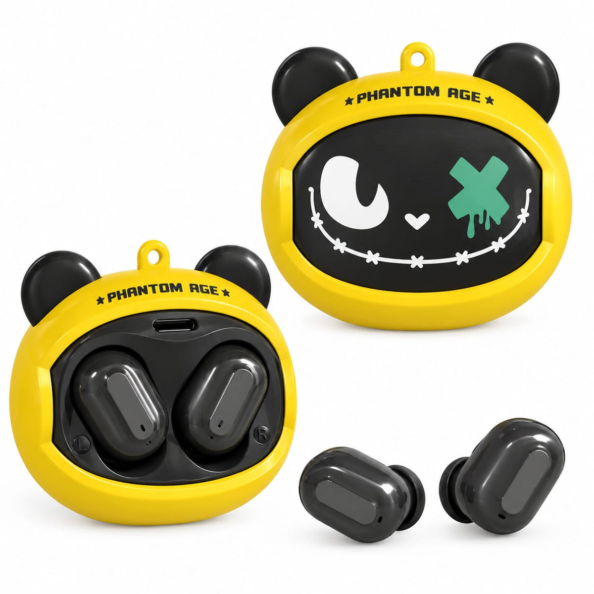MDHL Face Changing Wireless Earbuds 360° Rotating