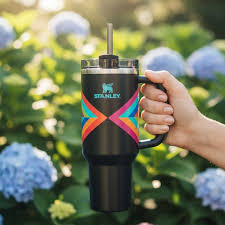 STANLEY Quencher H2.0 FlowState Stainless Steel Vacuum Insulated Tumbler with Lid and Straw for Water, Iced Tea or Coffee (Hyper Geo, 30 oz)