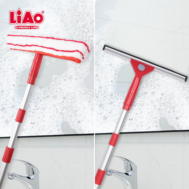 Window & Solar Panel Cleaner Set - 4ft Pole - LiAo