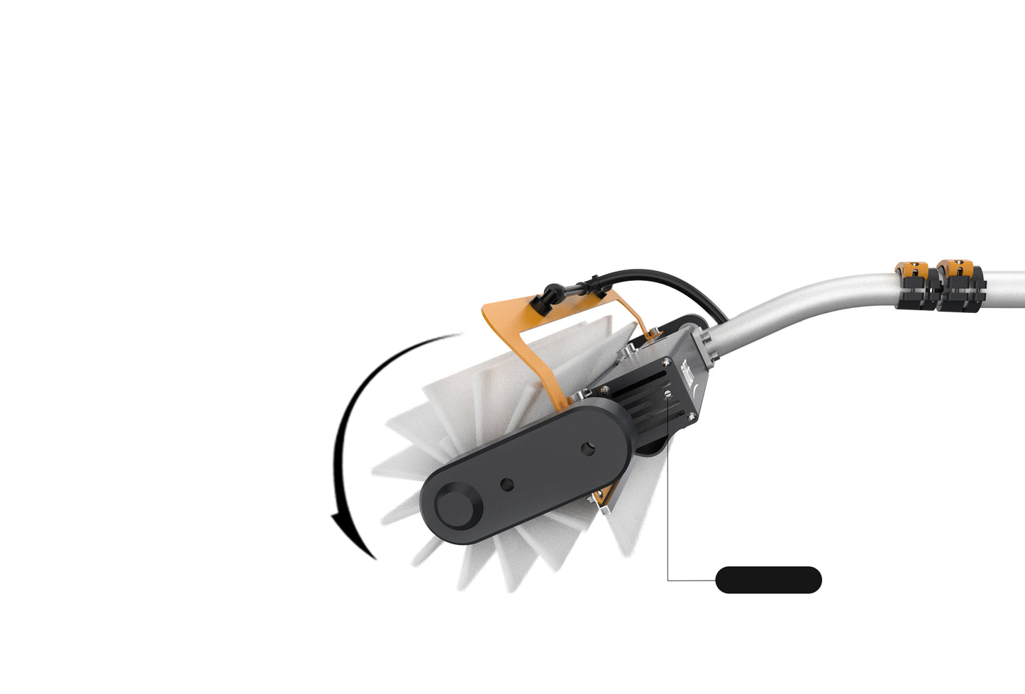 Brushless Motor Solar Panel Cleaning Roller Brush X5 - 7.5 Meters